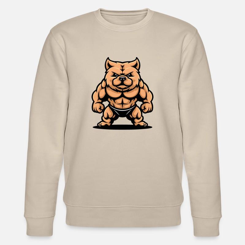 hund comic - Stanley/Stella Unisex Bio-Sweatshirt CHANGER  - Beige