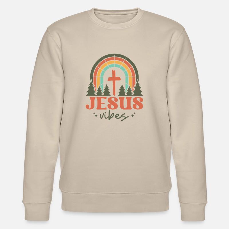 Jesus vibes - Stanley/Stella Unisex Bio-Sweatshirt CHANGER  - Beige