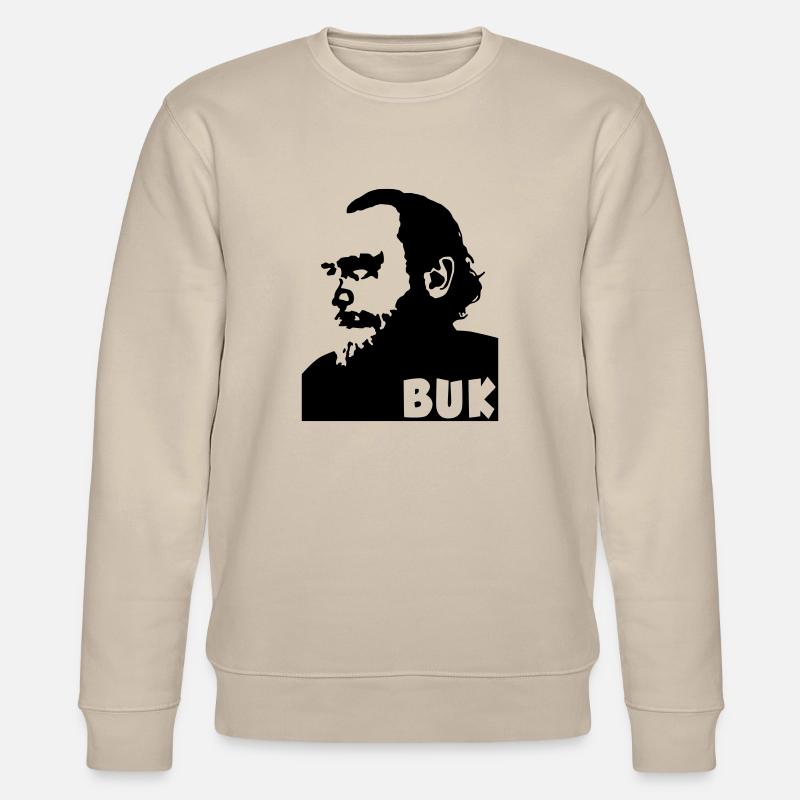 Charles Bukowski - Stanley/Stella CHANGER Unisex Organic Sweatshirt - beige