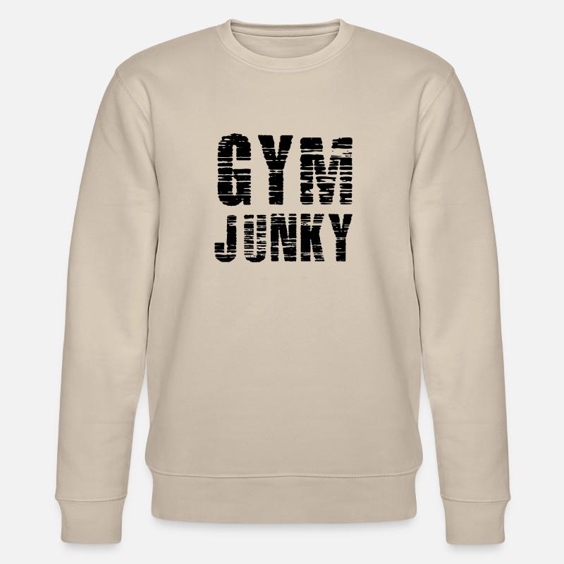 GYM Junky - Stanley/Stella Unisex Bio-Sweatshirt CHANGER  - Beige