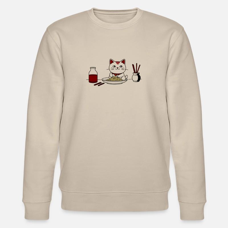 Chat et ramen - Sweat bio CHANGER Stanley/Stella Unisexe - beige