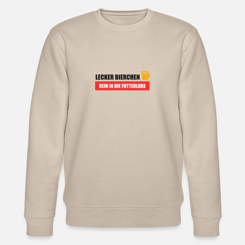 Lecker Bierchen Futterluke - Stanley/Stella Unisex Bio-Sweatshirt CHANGER  - Beige