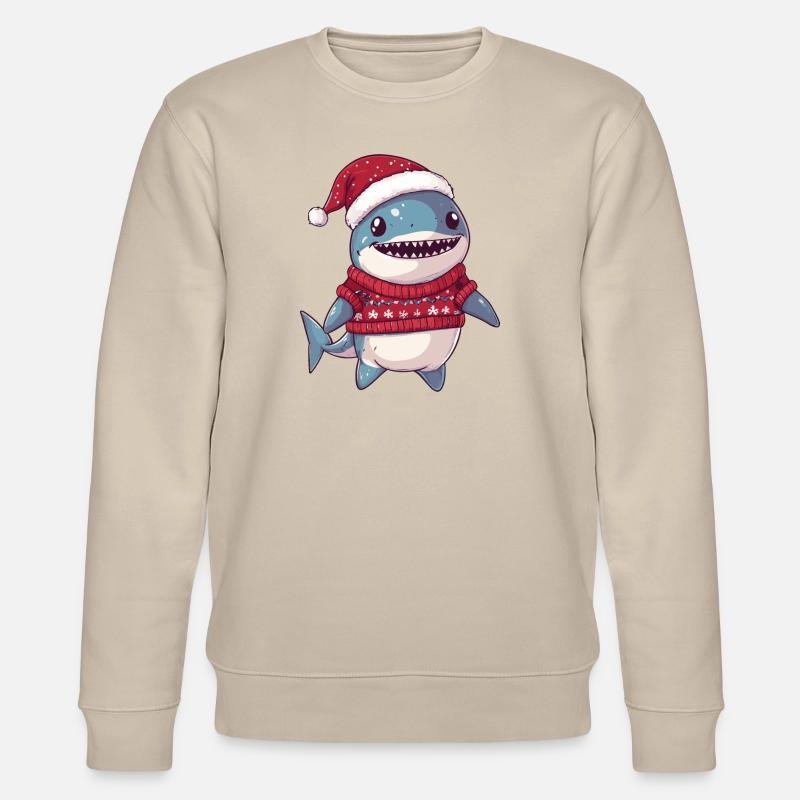 Hai Weihnachten Comic - Stanley/Stella Unisex Bio-Sweatshirt CHANGER  - Beige