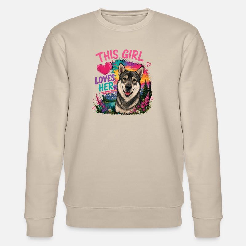 Jämthund, Jämpti, Jämtland Spitz - Sweat bio CHANGER Stanley/Stella Unisexe - beige