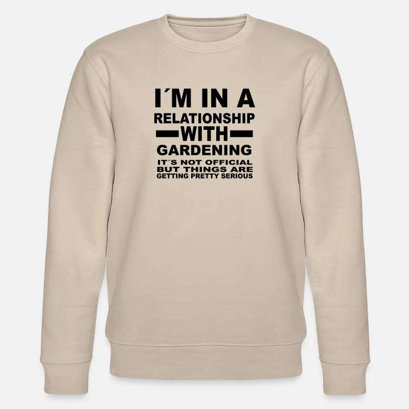 relationship with GARDENING - Stanley/Stella Unisex Bio-Sweatshirt CHANGER  - Beige