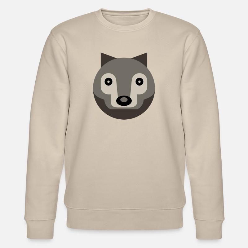 Wolf - Stanley/Stella Unisex Bio-Sweatshirt CHANGER  - Beige