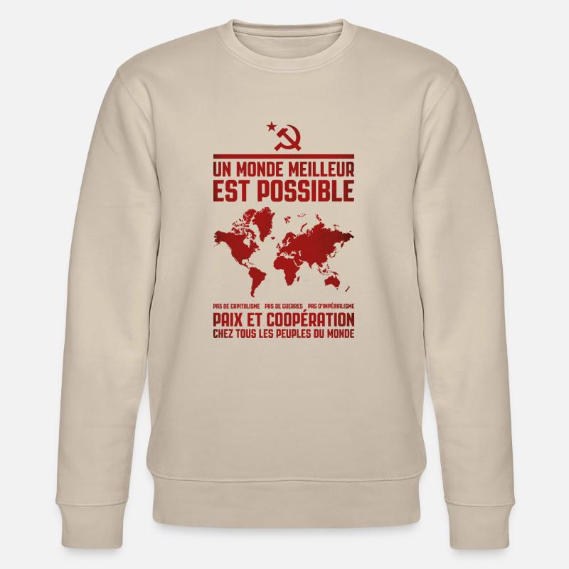 Un monde meilleur 2 - Sweat bio CHANGER Stanley/Stella Unisexe - beige