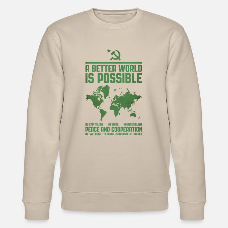 Un monde meilleur 2 - Sweat bio CHANGER Stanley/Stella Unisexe - beige