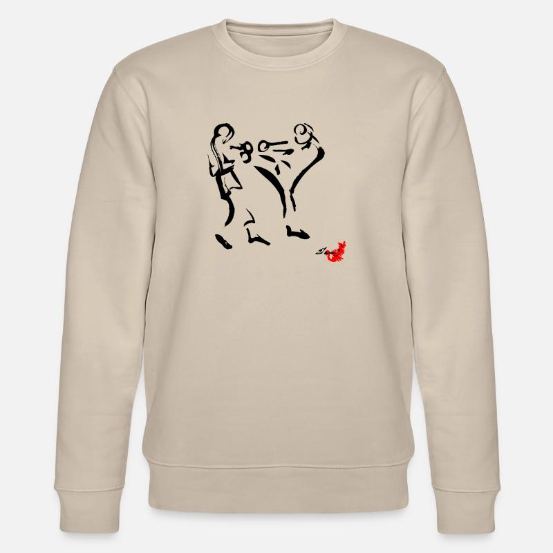 Muay Thai, Thai-Boxen, Thai-Boxen, - Stanley/Stella Unisex Bio-Sweatshirt CHANGER  - Beige