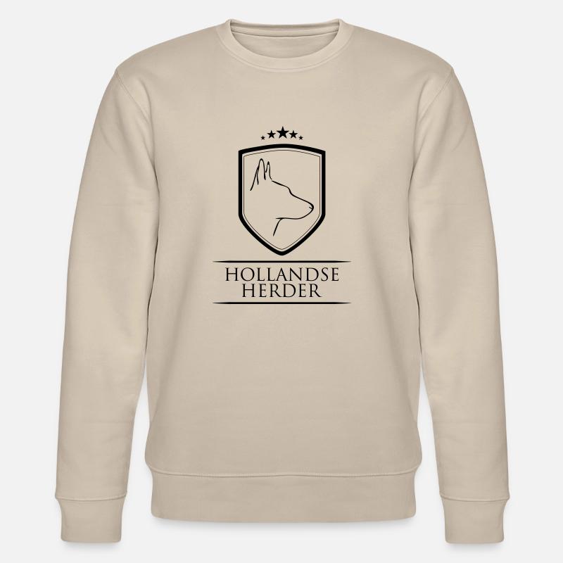 HOLLANDSE HERDER WAPPEN - Stanley/Stella Unisex Bio-Sweatshirt CHANGER  - Beige