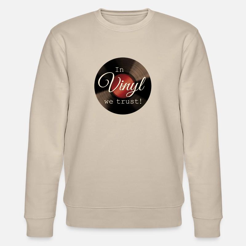 In Vinyl We Trust - Stanley/Stella Unisex Bio-Sweatshirt CHANGER  - Beige