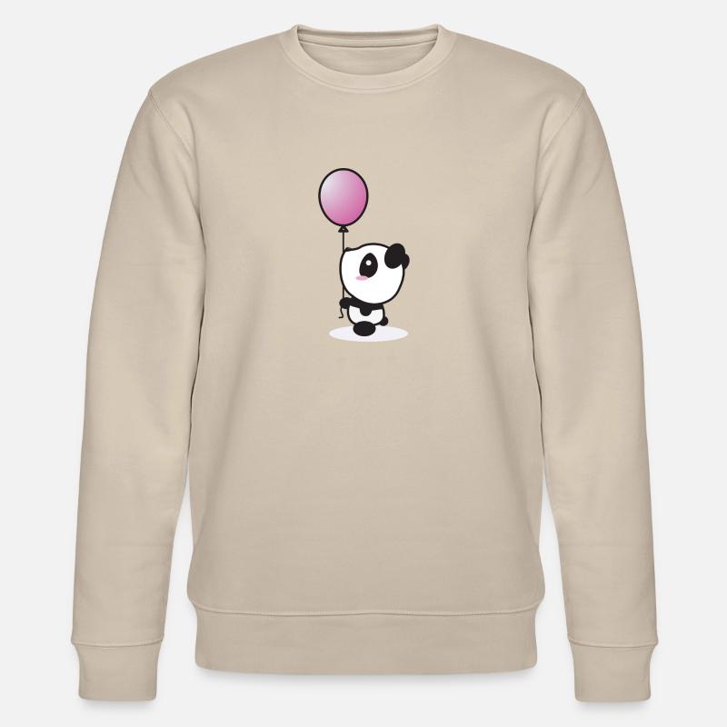 panda avec baloon - Sweat bio CHANGER Stanley/Stella Unisexe - beige