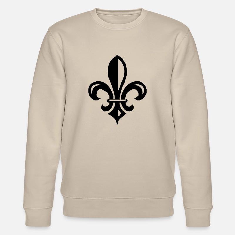 fleur de lis french lily - Stanley/Stella Unisex Bio-Sweatshirt CHANGER  - Beige