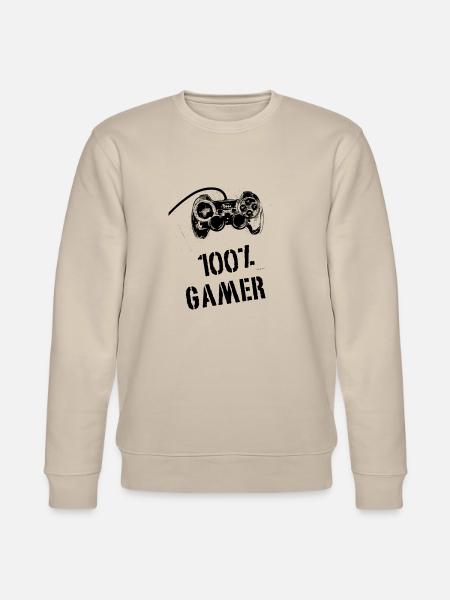 100% Gamer - Stanley/Stella CHANGER Unisex Organic Sweatshirt - beige