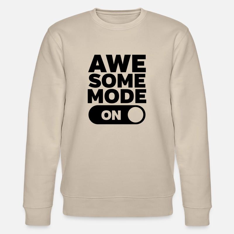 Awesome Mode (On) - Stanley/Stella CHANGER Unisex Organic Sweatshirt - beige