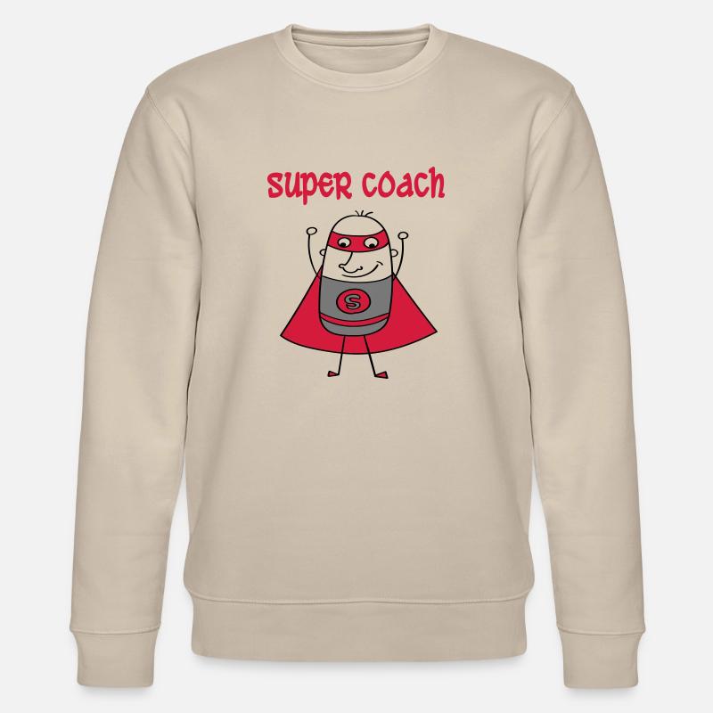 Super coach - Stanley/Stella Unisex Bio-Sweatshirt CHANGER  - Beige