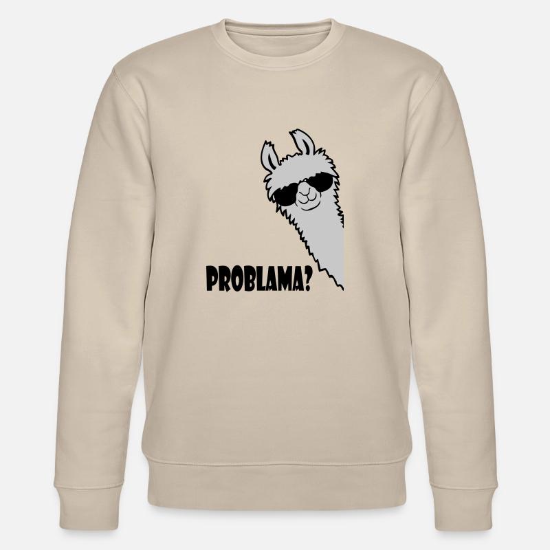 Problama Frage Lama - Stanley/Stella Unisex Bio-Sweatshirt CHANGER  - Beige