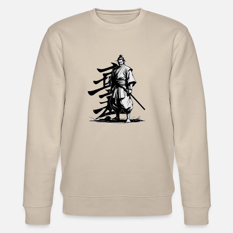 SAMURAI-KRIEGER - Stanley/Stella Unisex Bio-Sweatshirt CHANGER  - Beige