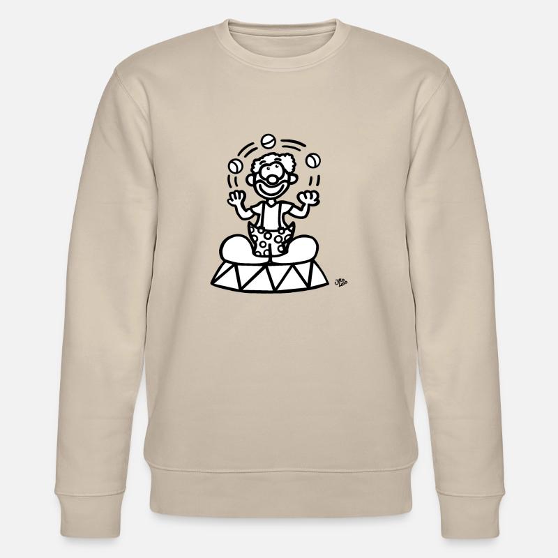 Ein Clown - Stanley/Stella Unisex Bio-Sweatshirt CHANGER  - Beige