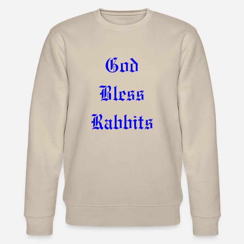 GodBlessRabbits - Stanley/Stella Unisex Bio-Sweatshirt CHANGER  - Beige
