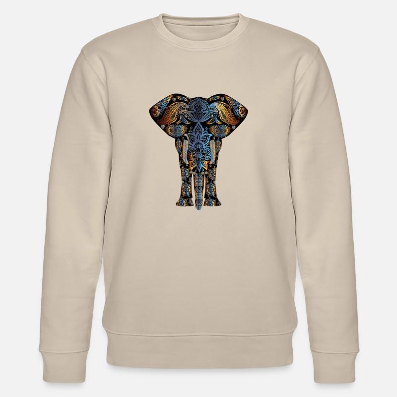 Elefant - Stanley/Stella Unisex Bio-Sweatshirt CHANGER  - Beige