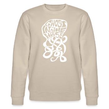 ghost in the house Haunted House Halloween Haunted House - Stanley/Stella CHANGER Unisex Organic Sweatshirt - beige - Front - Nik (191cm) & Marisol (170cm)