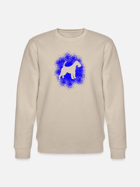 Drahthaar-Foxterrier für Hundeliebhaber - Stanley/Stella Unisex Bio-Sweatshirt CHANGER  - Beige