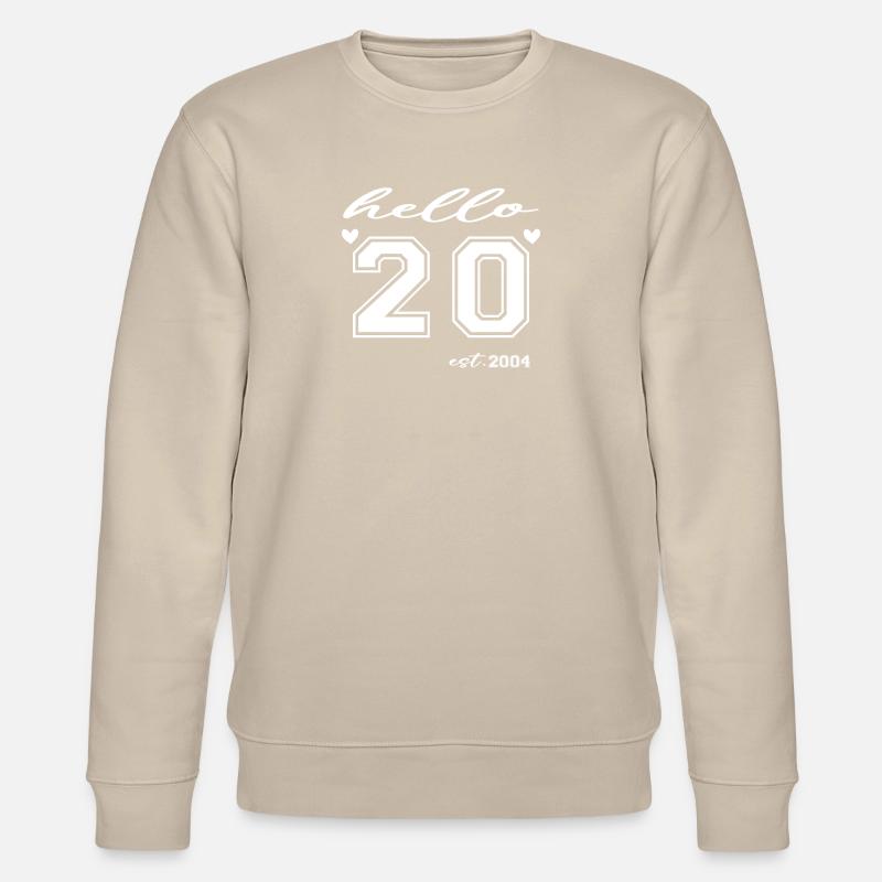 Hello 20 est 2004 - Sweat bio CHANGER Stanley/Stella Unisexe - beige