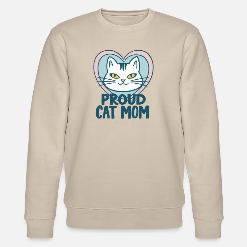 FIÈRE MAMAN CHAT - Sweat bio CHANGER Stanley/Stella Unisexe - beige