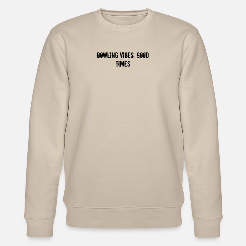 Bowling - Bowling vibes, good times - Stanley/Stella Unisex Bio-Sweatshirt CHANGER  - Beige