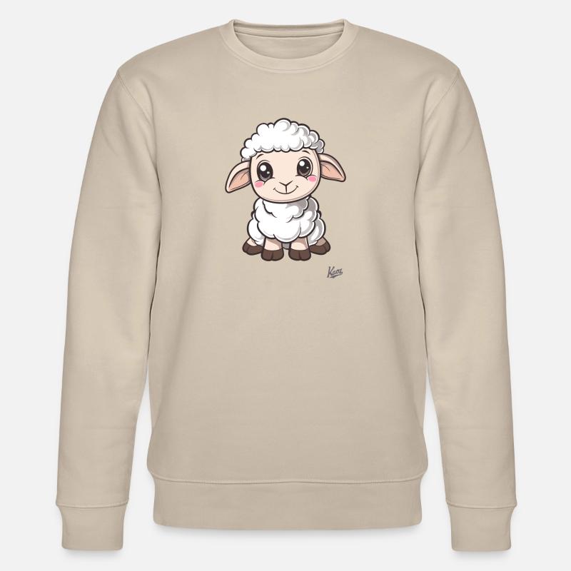 Süßes kleines Schäfchen - Stanley/Stella Unisex Bio-Sweatshirt CHANGER  - Beige