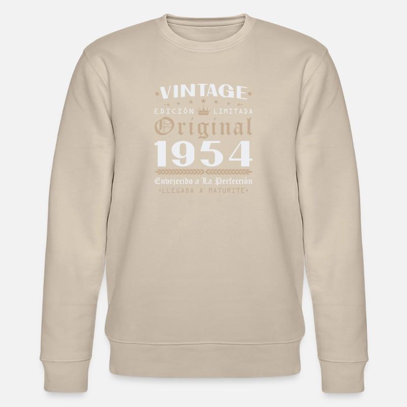 Vinatge 1954 Cadeau d’anniversaire - Sweat bio CHANGER Stanley/Stella Unisexe - beige