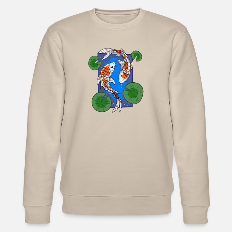 Poisson Koi - Sweat bio CHANGER Stanley/Stella Unisexe - beige