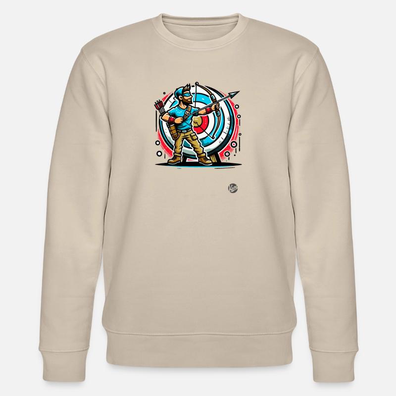 Super Archer – Arc et flèches - Sweat bio CHANGER Stanley/Stella Unisexe - beige