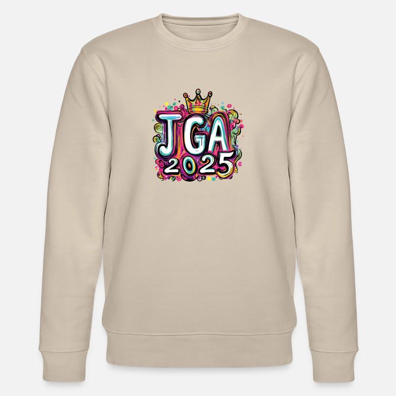Jga 2025 Junggesellenabschied - Stanley/Stella Unisex Bio-Sweatshirt CHANGER  - Beige