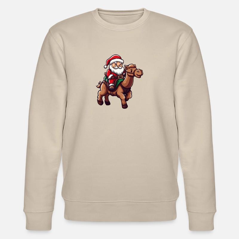 Kamel Weihnachtsmann - Stanley/Stella Unisex Bio-Sweatshirt CHANGER  - Beige