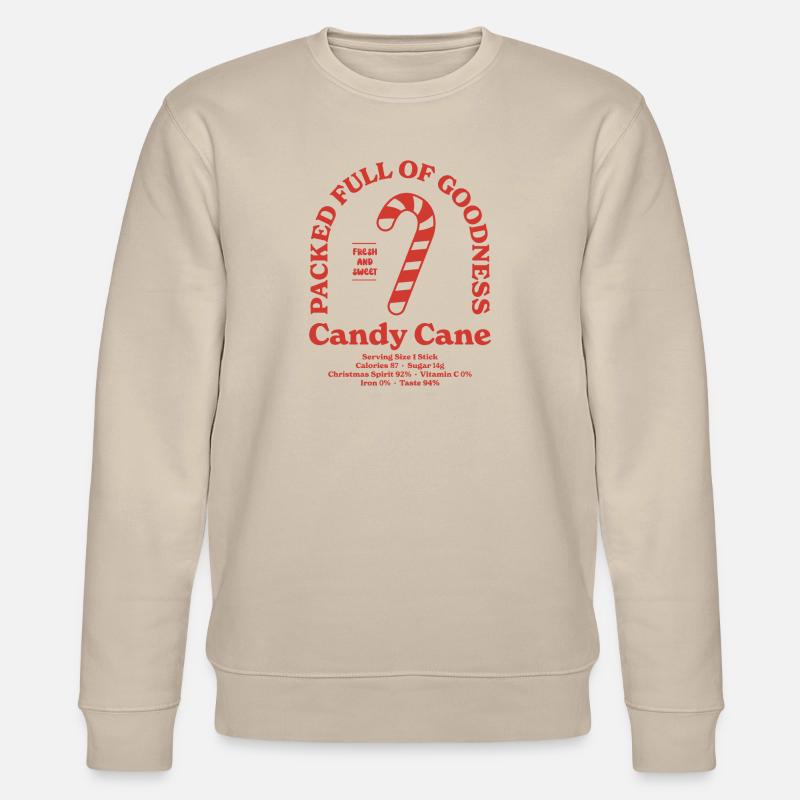 Candy cane Nutritional - Stanley/Stella CHANGER Unisex Organic Sweatshirt - beige