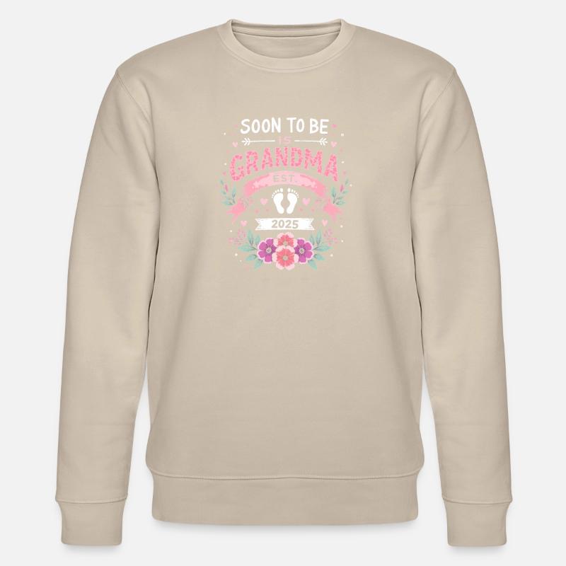 Bientôt grand-mère, bientôt grand-mère - Sweat bio CHANGER Stanley/Stella Unisexe - beige