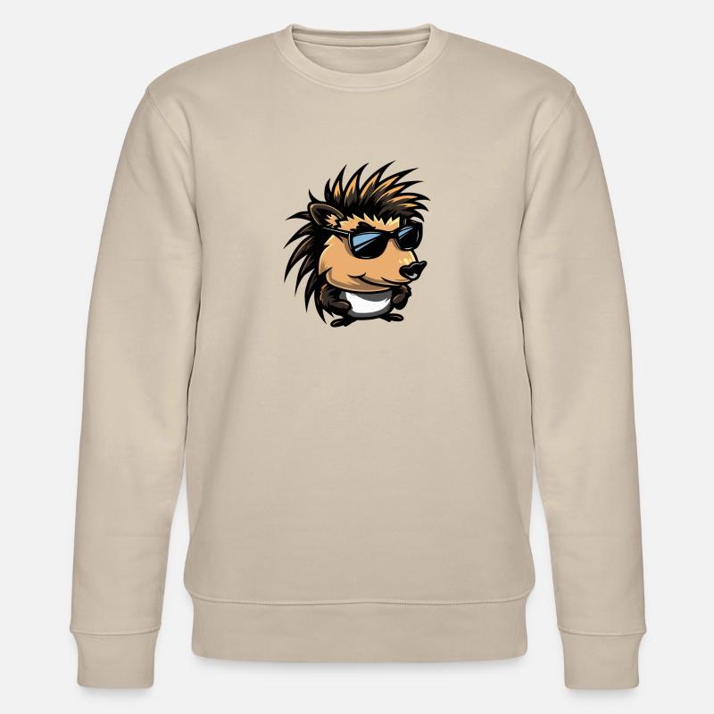 hérisson bande dessinée cool - Sweat bio CHANGER Stanley/Stella Unisexe - beige