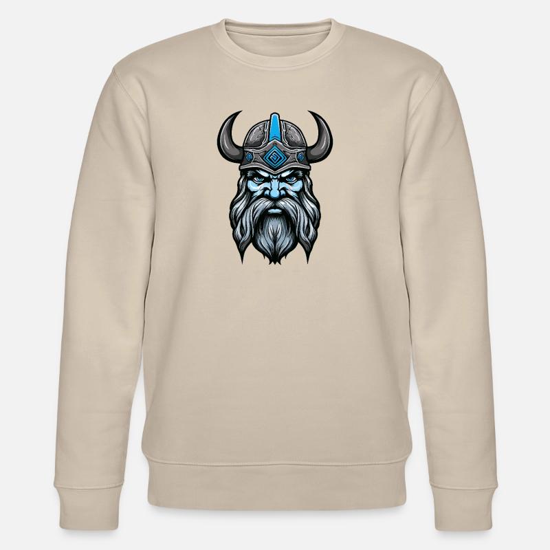 Wikinger Kopf Valhalla Odin - Stanley/Stella Unisex Bio-Sweatshirt CHANGER  - Beige