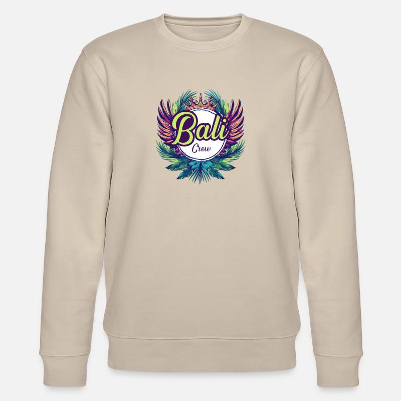 Vacances Bali Crew - Sweat bio CHANGER Stanley/Stella Unisexe - beige