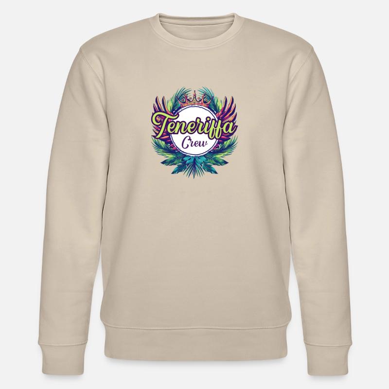 Teneriffa Crew Urlaub - Stanley/Stella Unisex Bio-Sweatshirt CHANGER  - Beige