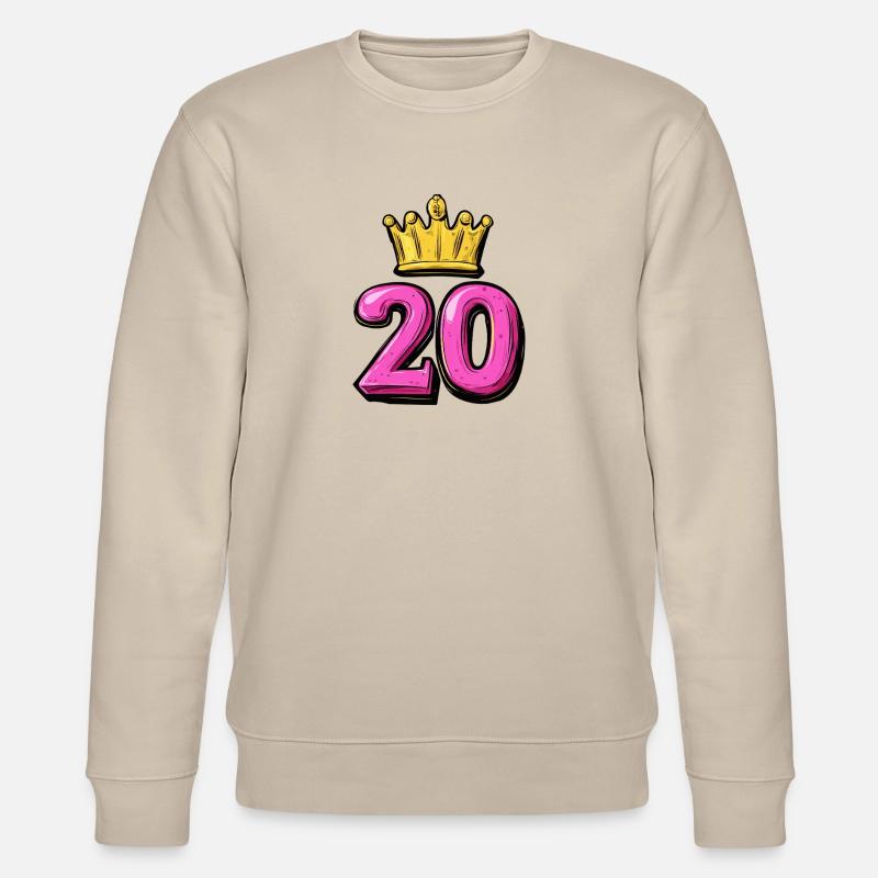 Couronne à 20 chiffres - Sweat bio CHANGER Stanley/Stella Unisexe - beige