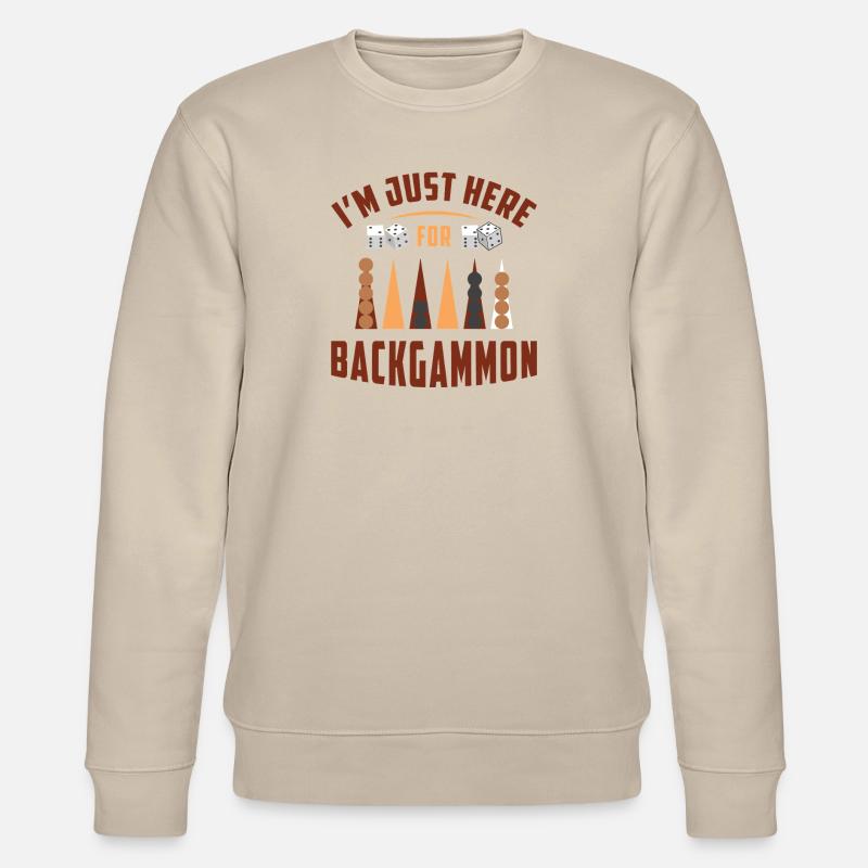 Backgammon Spiel - Stanley/Stella Unisex Bio-Sweatshirt CHANGER  - Beige