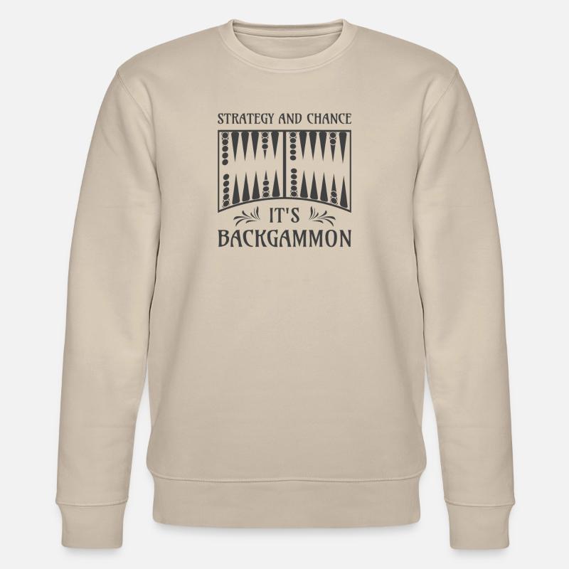 Backgammon Spiel - Stanley/Stella Unisex Bio-Sweatshirt CHANGER  - Beige