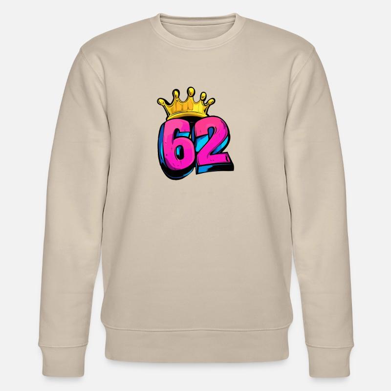 Couronne à 62 chiffres - Sweat bio CHANGER Stanley/Stella Unisexe - beige