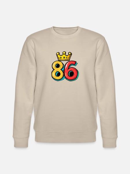 86 Number Krone - Stanley/Stella CHANGER Unisex Organic Sweatshirt - beige