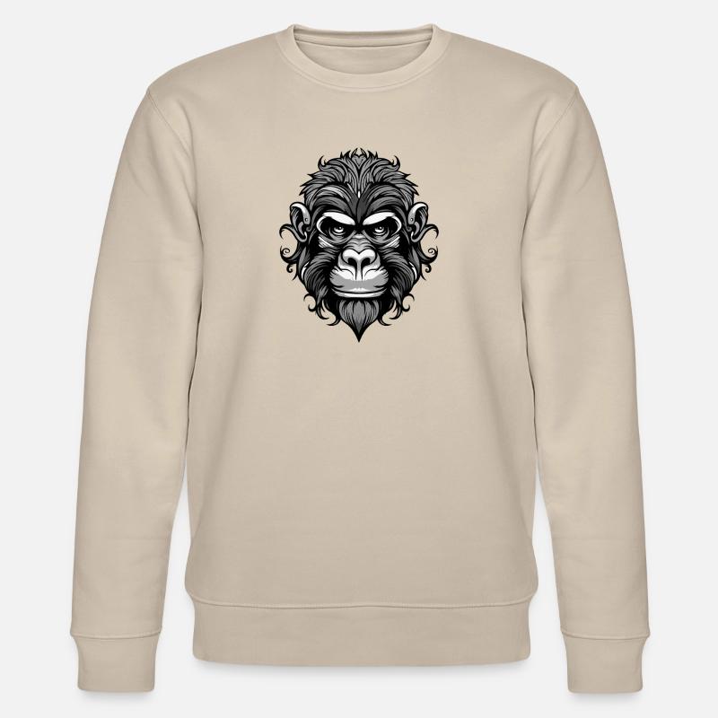 Tête de Singe - Sweat bio CHANGER Stanley/Stella Unisexe - beige