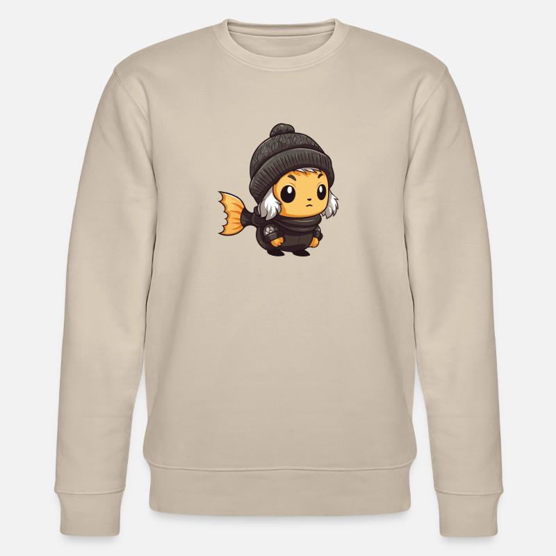 Poisson Hiver Animal Anime - Sweat bio CHANGER Stanley/Stella Unisexe - beige