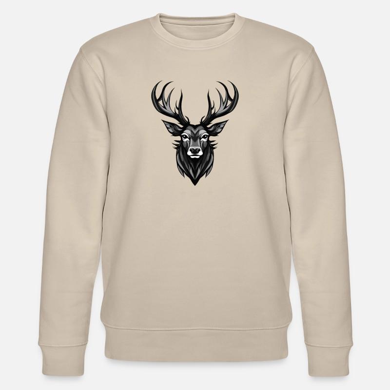 Portrait de cerf - Sweat bio CHANGER Stanley/Stella Unisexe - beige